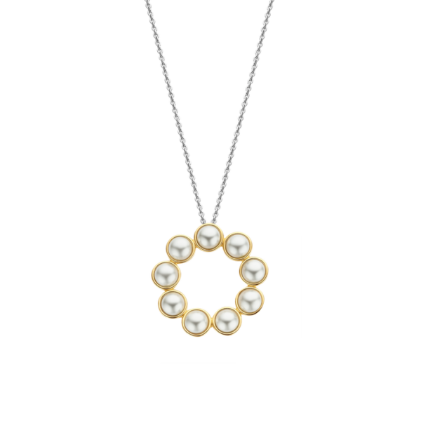 Collana con ciondolo con perle