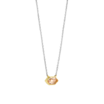 Collana con pietra champagne