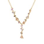 Collana con pietre colorate