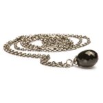 Collana d'Argento con Onice Nero 90 cm