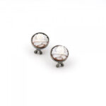 Orecchini cameo con rosa